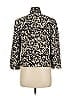 Akris Punto 100% Baumwolle Animal Print Gold Black Jacket Size 8 - photo 2