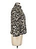 Akris Punto 100% Baumwolle Animal Print Gold Black Jacket Size 8 - photo 3