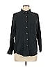 Unbranded 100% Polyester Houndstooth Black Long Sleeve Blouse Size M - photo 1