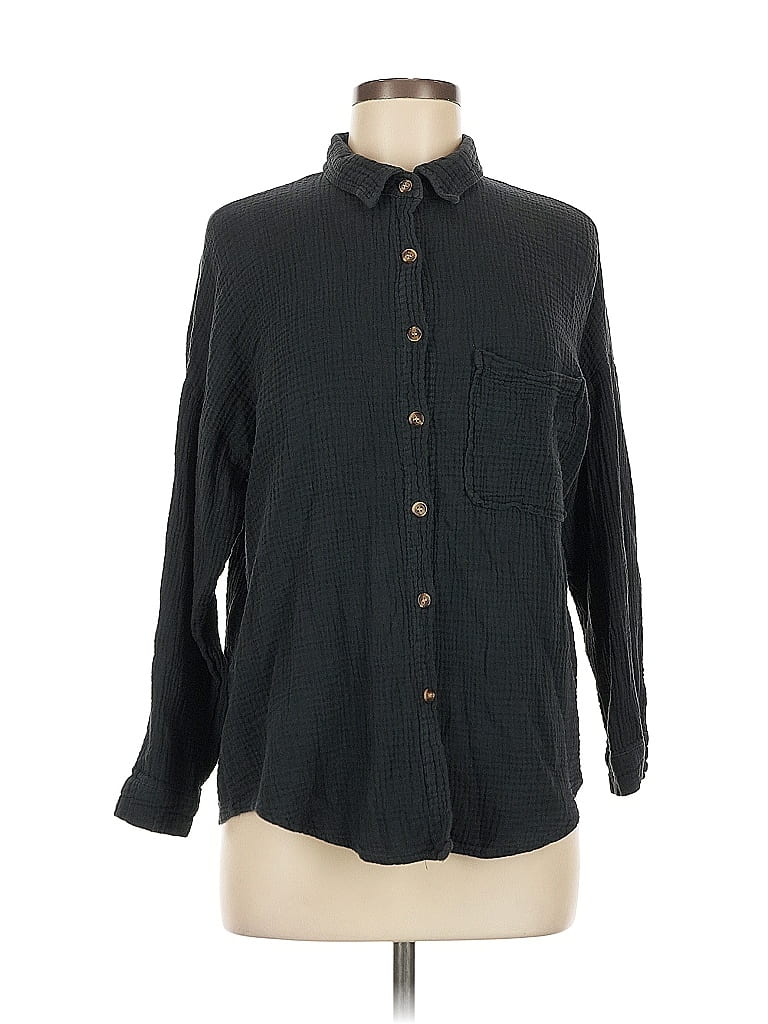 UNBRANDED Pre-owned Long Sleeve Blouse In Black
