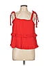 Gilli Red Sleeveless Blouse Size L - photo 1
