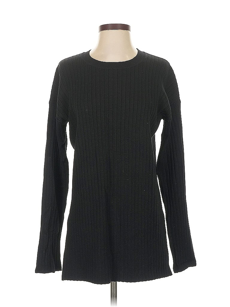 Pre-owned Donna Karan Wool Pullover Sweater In Black