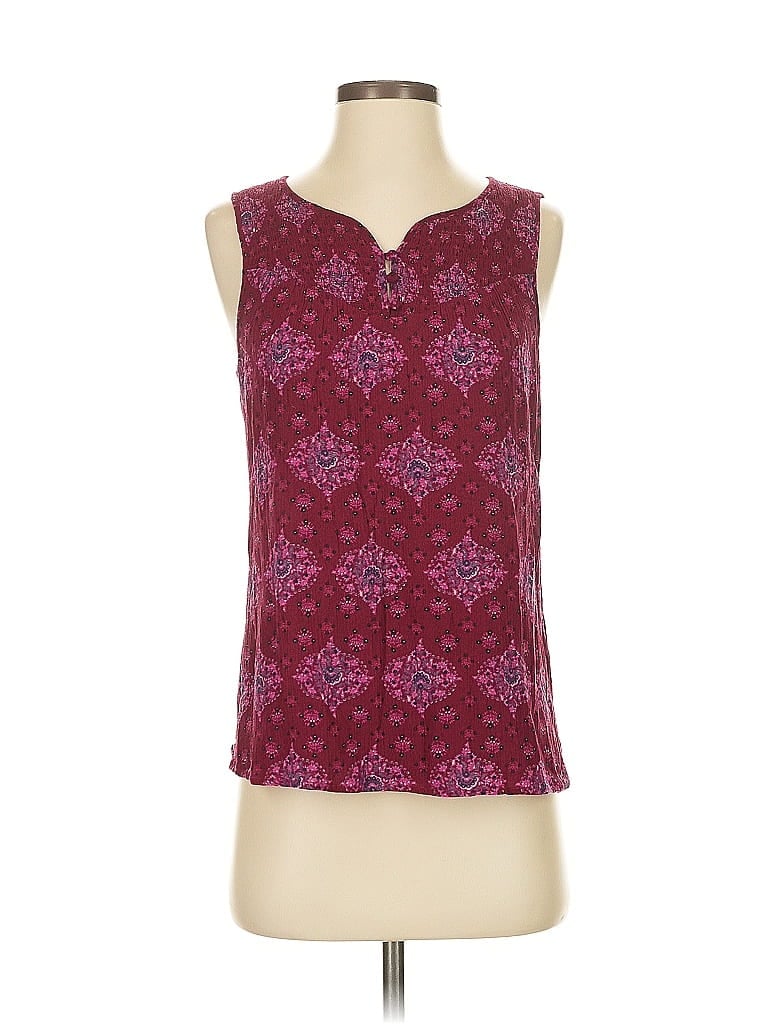 Market and Spruce 100% Rayon Burgundy Sleeveless Blouse Size S - photo 1