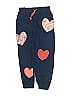 Mini Boden 100% Cotton Hearts Blue Sweatpants Size 8 - photo 1
