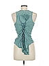 Tiny Teal Sleeveless Blouse Size M - photo 2
