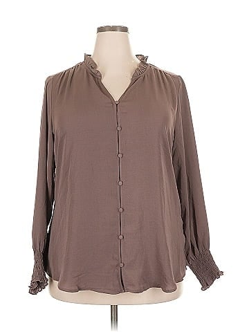 Maurices Long Sleeve Blouse (view 1)