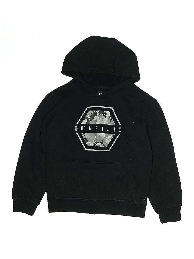 Pre-owned O'neill Kids' Pullover Hoodie In Black