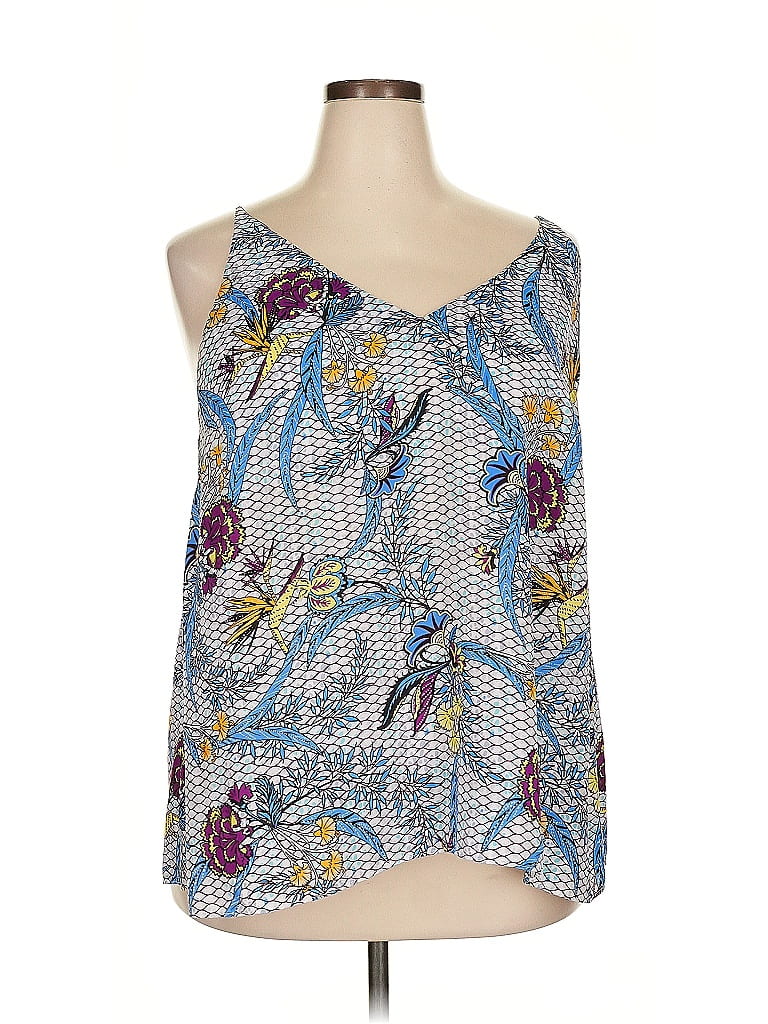 Pre-owned Lindex Sleeveless Blouse In Blue
