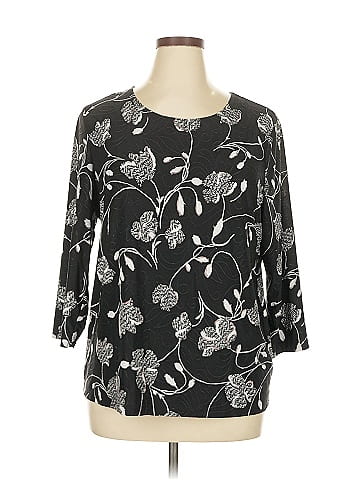 JM Collection 3/4 Sleeve Blouse (view 1)