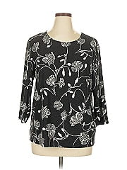 Jm Collection 3/4 Sleeve Blouse