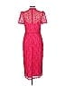 ML Monique Lhuillier 100% Polyester Pink Cocktail Dress Size 12 - photo 2