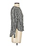 H&M 100% Viscose Black Long Sleeve Top Size 2 - photo 4