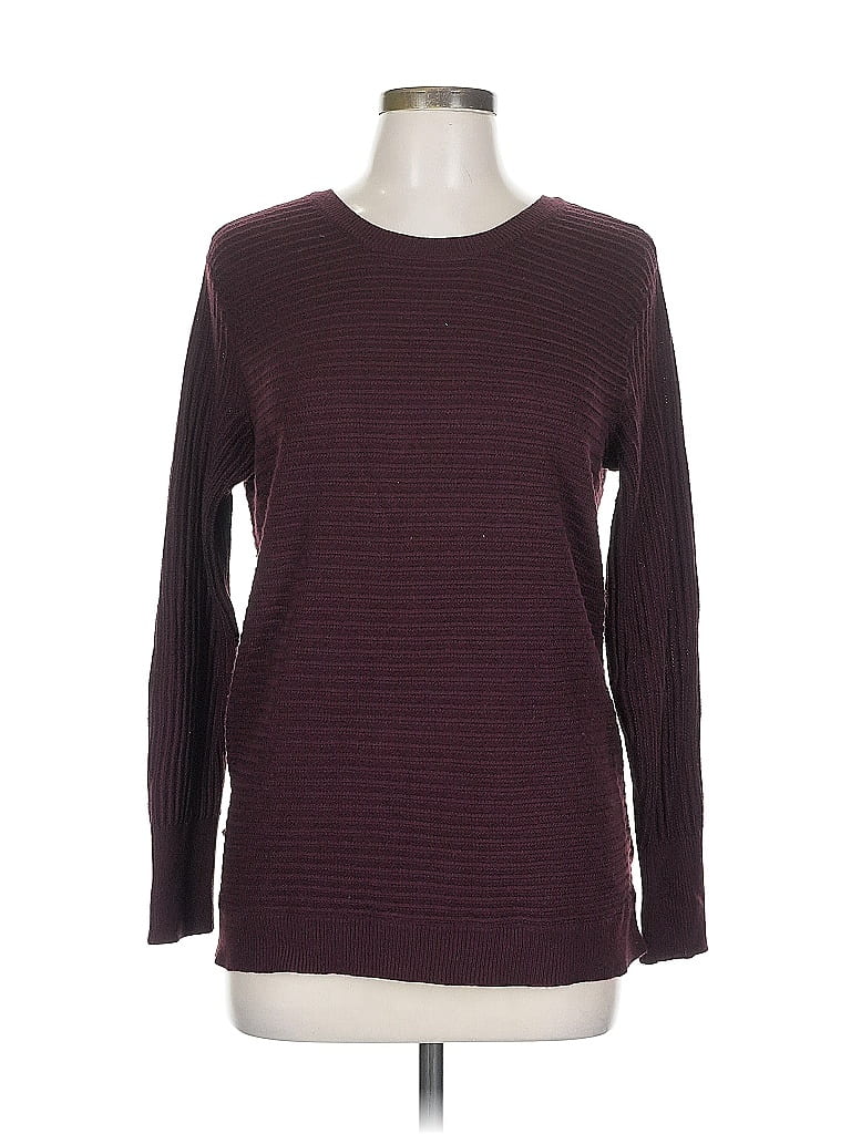 Soho JEANS NEW YORK & COMPANY 100% Acrylic Burgundy Pullover Sweater Size L - photo 1