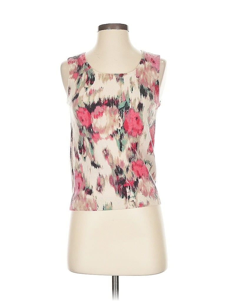 Doncaster Collection 100% Cashmere Pink Ivory Cashmere Cardigan Size S (estimated) - photo 1