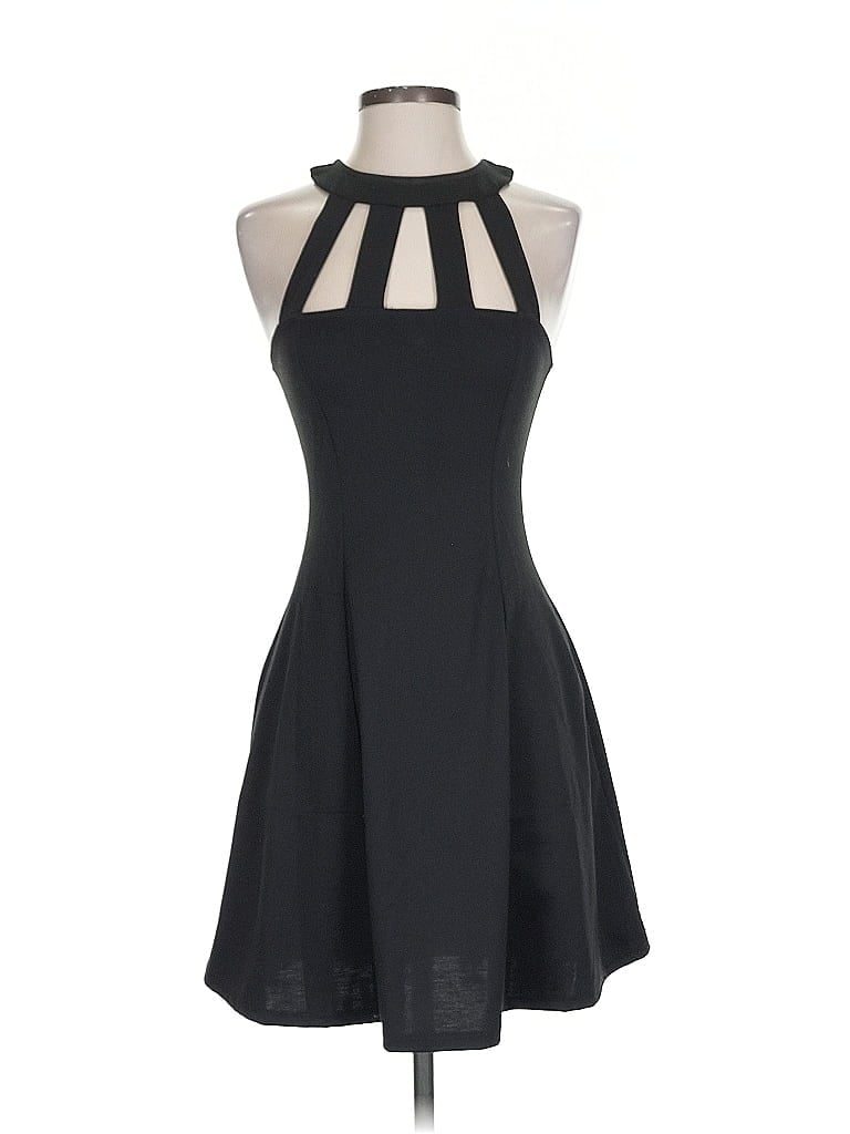 FP BEACH Solid Black Cocktail Dress Size S - photo 1