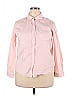 Unbranded Pink Long Sleeve Button-Down Shirt Size XXL - photo 1