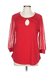 7th Avenue Design Studio New York & Company 3/4 Sleeve Top