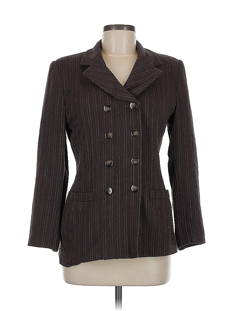 Pre-owned Le Suit Blazer Jacket In Brown