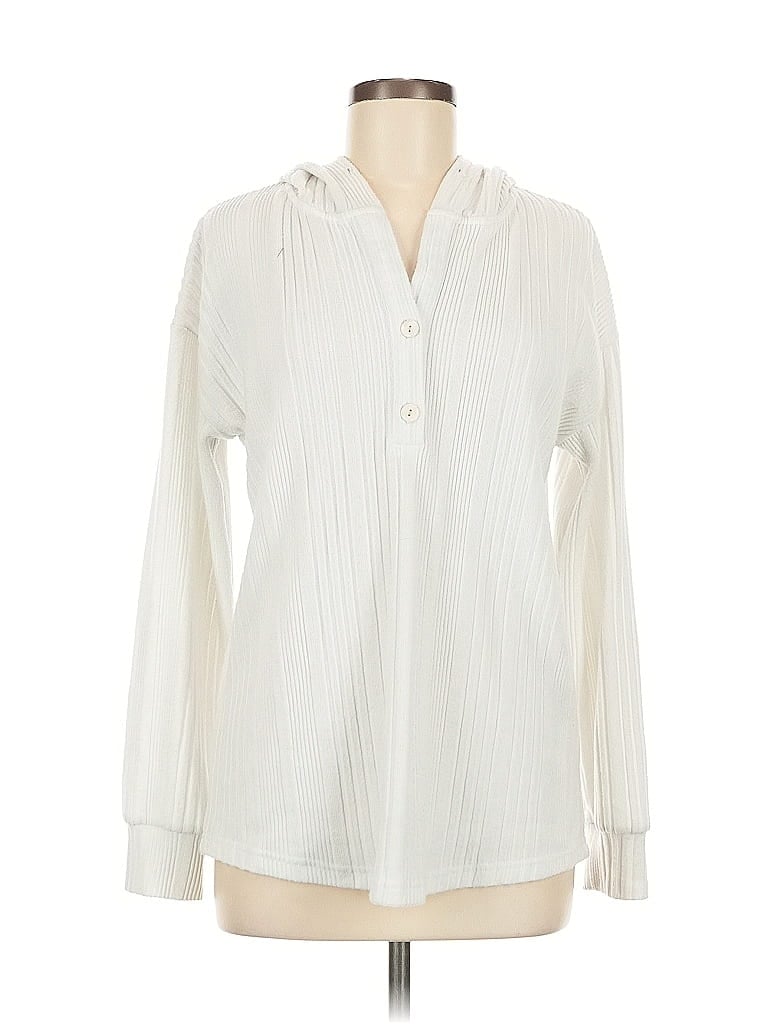 Pre-owned Made With Love Cardigan Sweater In White