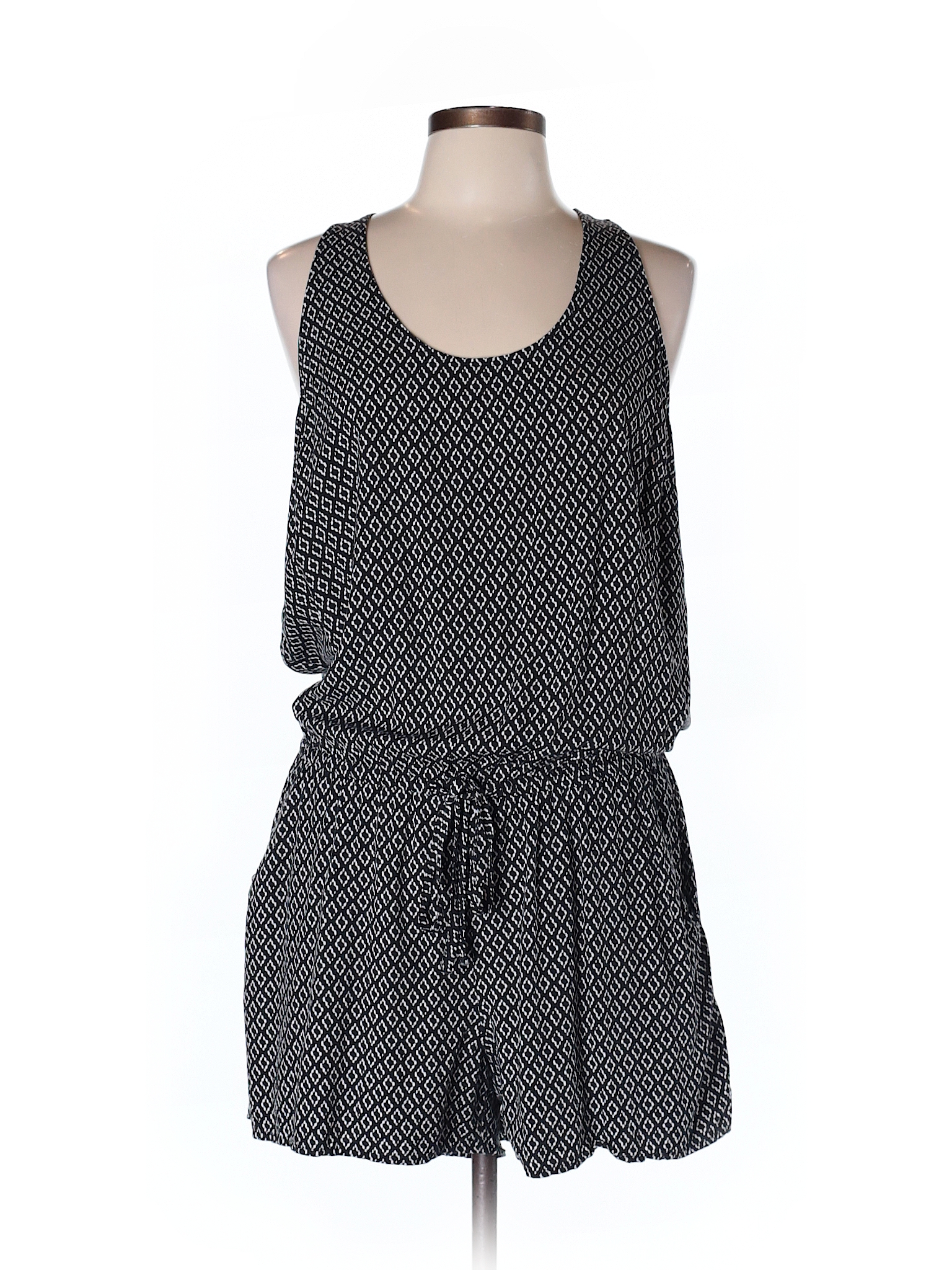 Old Navy 100% Rayon Print Black Romper Size L - 63% off | thredUP