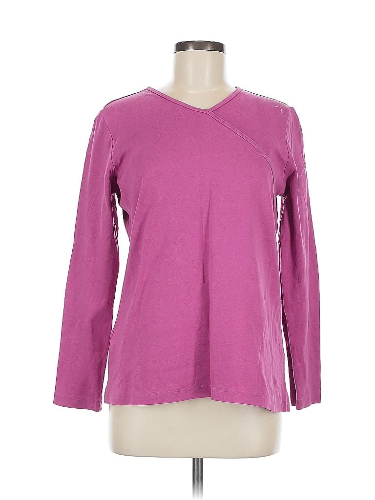 COLDWATER CREEK Pre-owned Long Sleeve T-shirt In Pink
