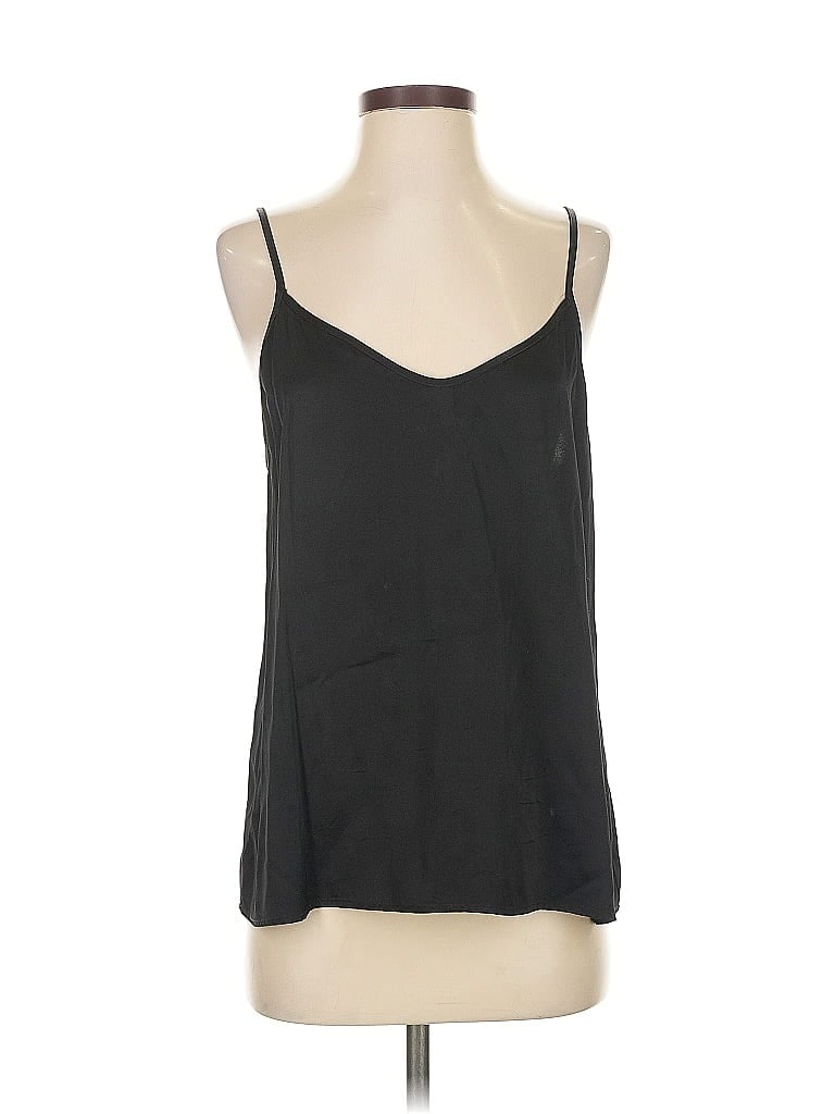 Click to view more detailed imagery on our partner's website Pre-owned Drew Sleeveless Top Black Halter Neckline Tops