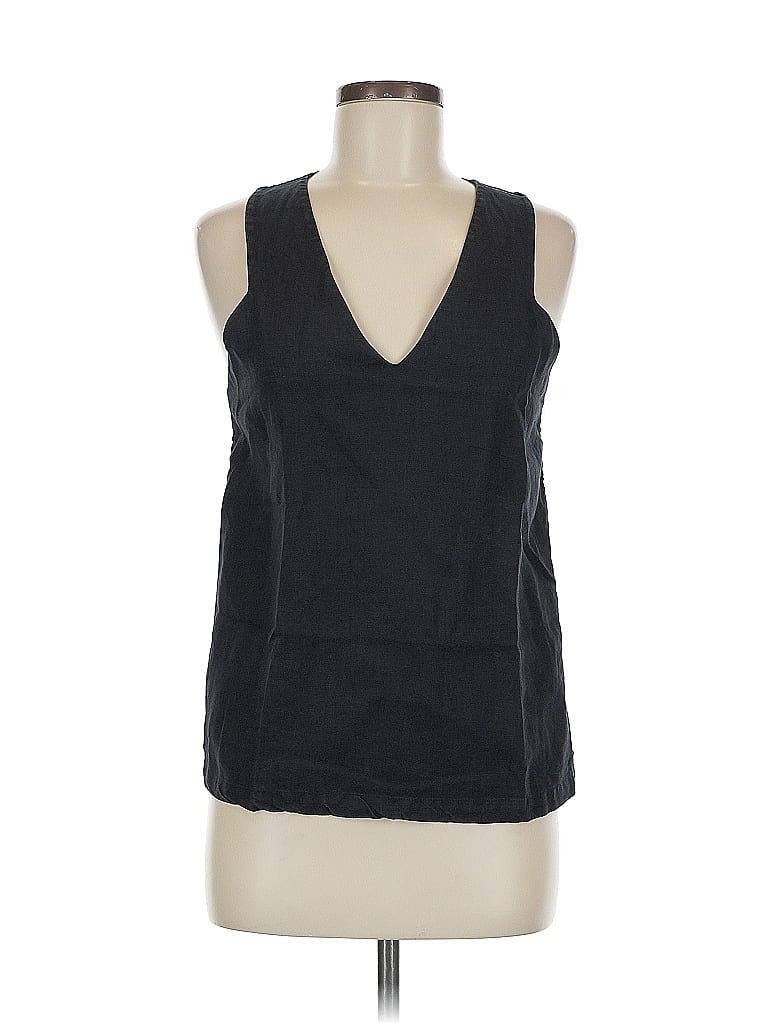 Pre-owned Massimo Dutti Sleeveless Blouse In Black