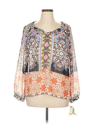 Democracy 3/4 Sleeve Blouse (view 1)