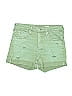 Adriano Goldschmied Stars Green Denim Shorts Size 26 waist - photo 1