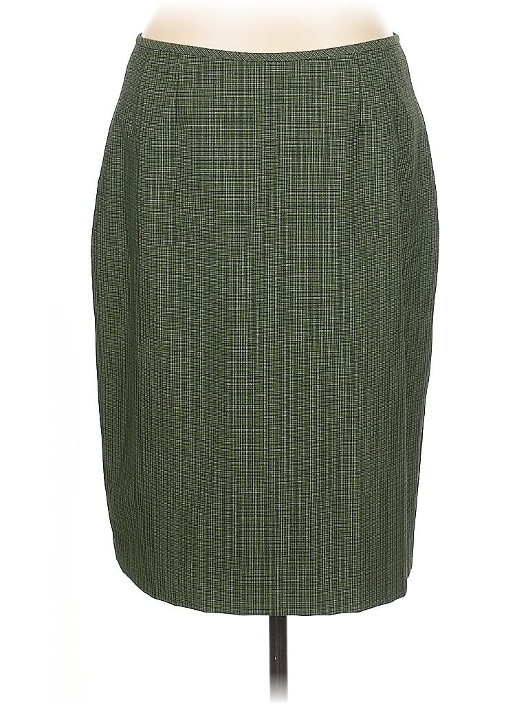 Pre-owned Le Suit Formal Skirt In Green