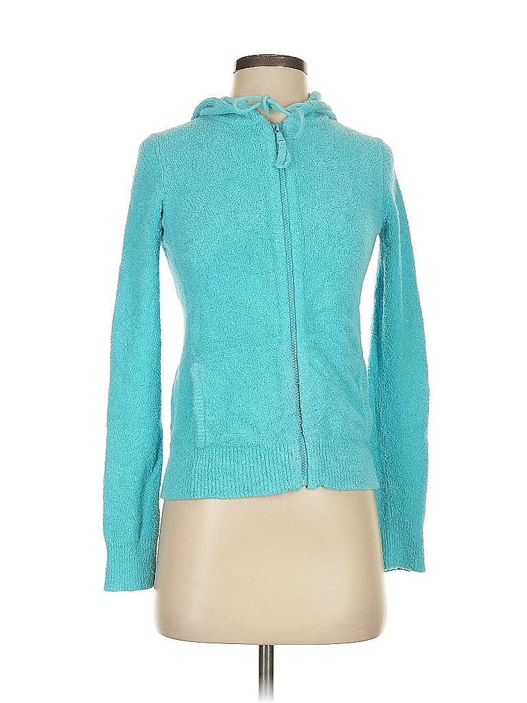 Pre-owned Theory Zip Up Hoodie In Blue