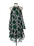 Donna Morgan 100% Polyester Print Green Casual Dress Size 8 - photo 2