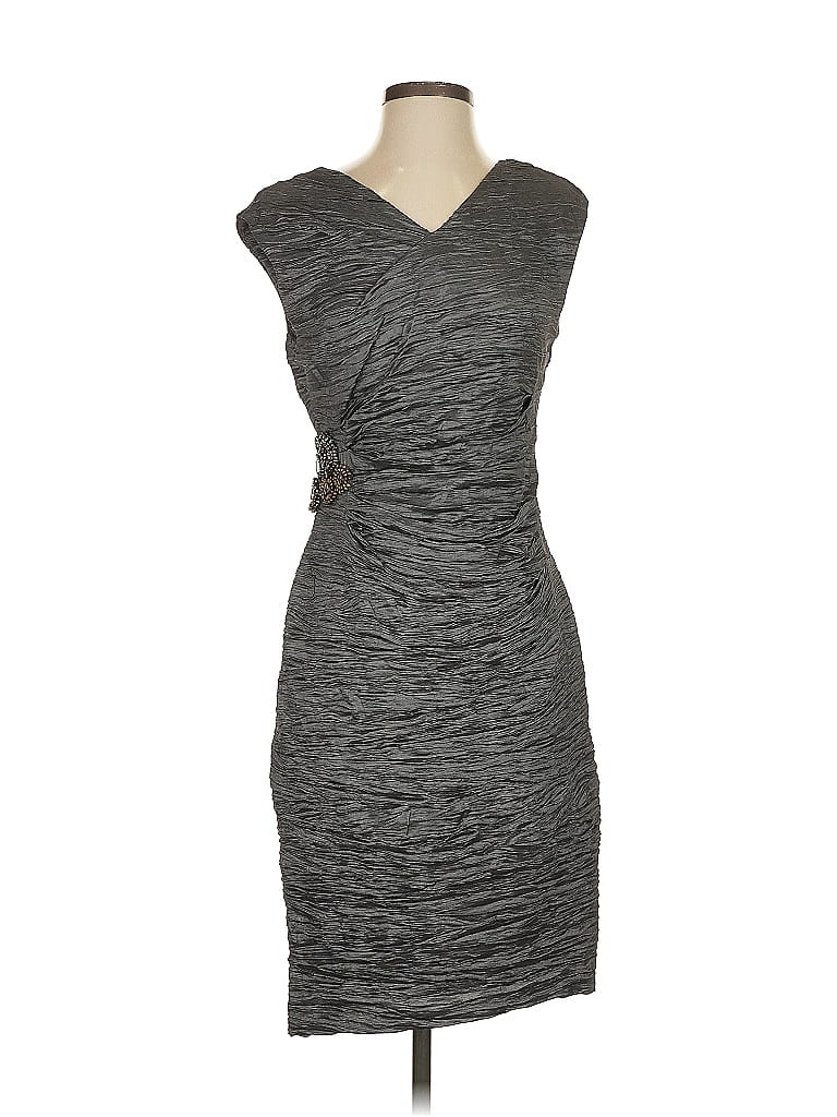 Pre-owned Calvin Klein Cocktail Dress In Gray