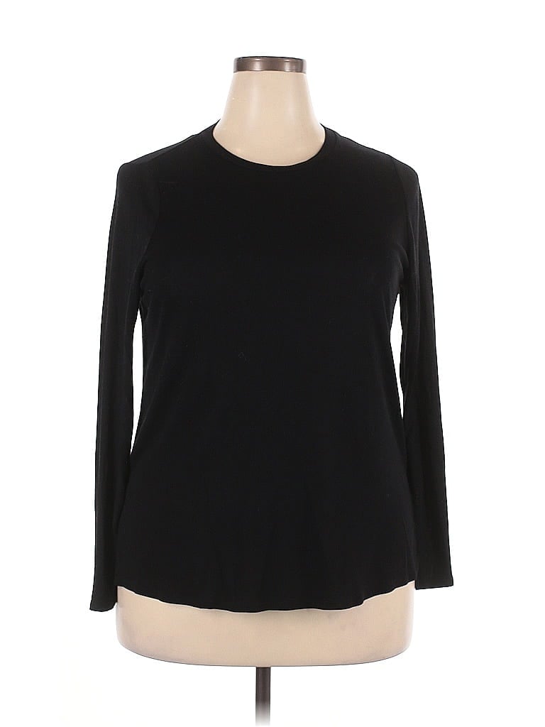 Click to view more detailed imagery on our partner's website Pre-owned River Island 3/4 Sleeve T-shirt In Black