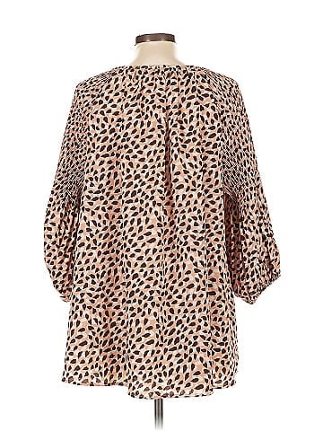 Easel 3/4 Sleeve Blouse (view 2)