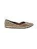 TOMS Animal Print Gold Tan Flats Size 7 - photo 1
