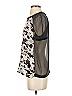 Thakoon Addition 100% Silk Silver Short Sleeve Silk Top Size 0 - photo 5