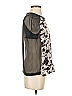 Thakoon Addition 100% Silk Silver Short Sleeve Silk Top Size 0 - photo 4