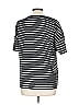 Isaac Mizrahi LIVE! 100% Cotton Stripes Black Short Sleeve T-Shirt Size L - photo 2