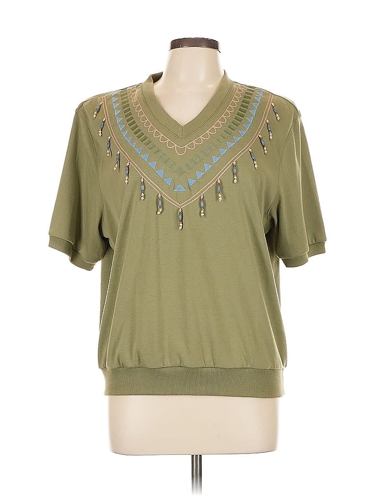 Alfred Dunner Green Pullover Sweater Size L - photo 1