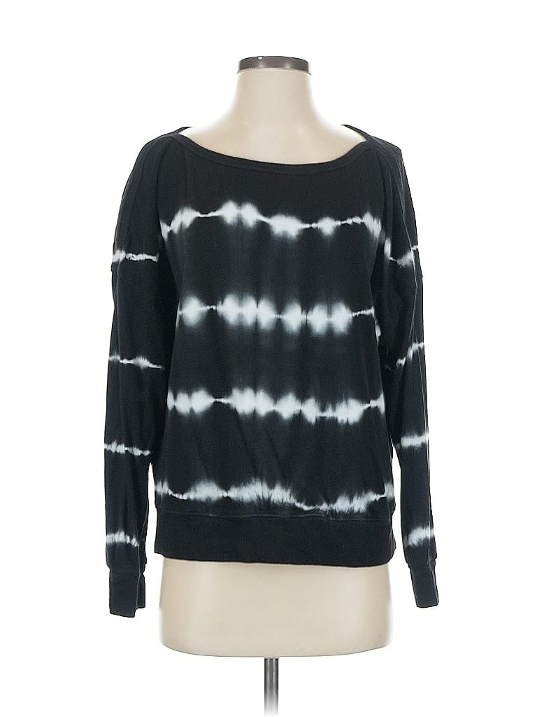 Sundry Tie-dye Black Pullover Sweater Size S - photo 1