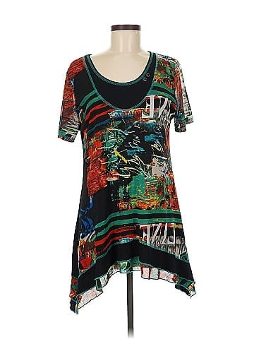 Assorted Brands Vibrant Artistic Abstract Print Tee (view 1)