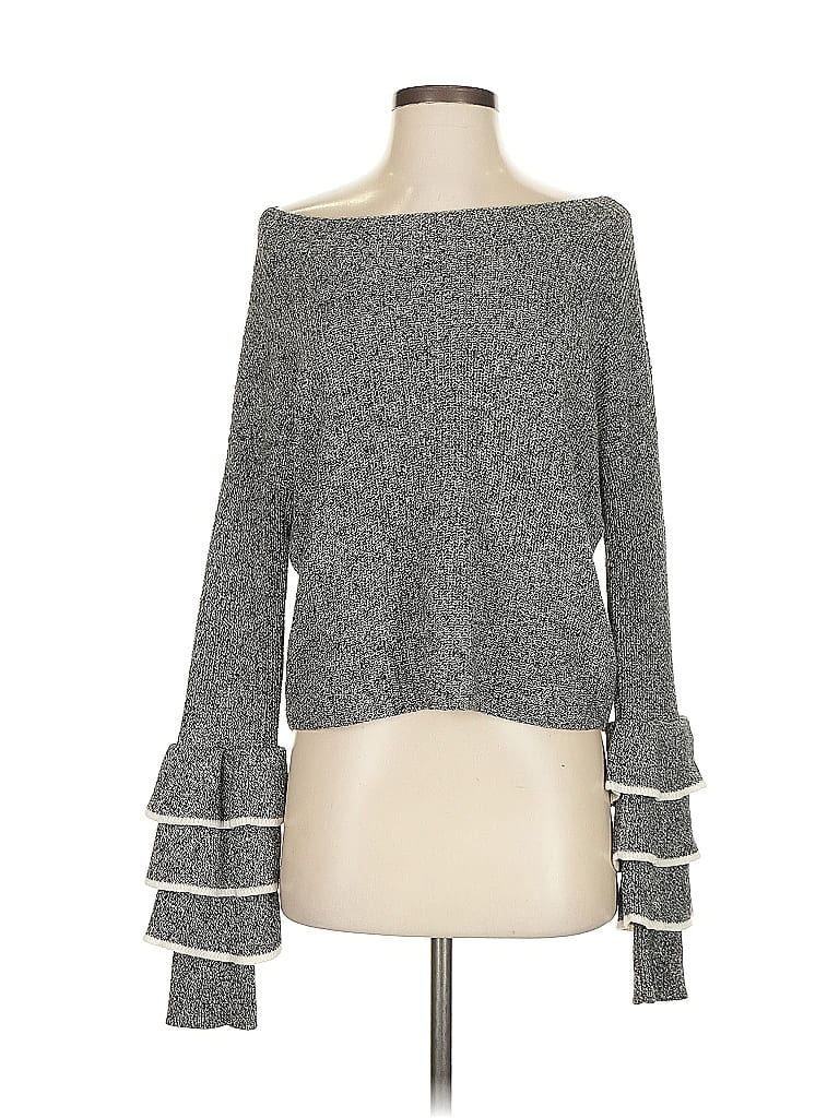 Pre-owned Express Pullover Sweater In Gray
