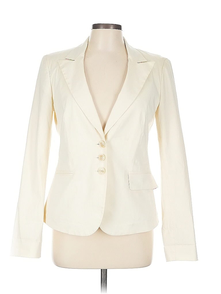 ETRO Solid Floral Ivory Blazer Size EU (IT) 48 / US 12 - photo 1