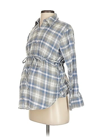 Gap - Maternity 3/4 Sleeve Button-Down Shirt (view 1)