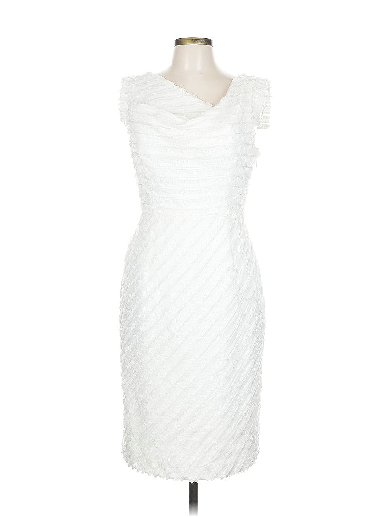 Black Halo White Cocktail Dress Size 10 - photo 1