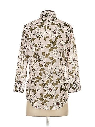 Lauren by Ralph Lauren 3/4 Sleeve Button-Down Shirt (view 2)