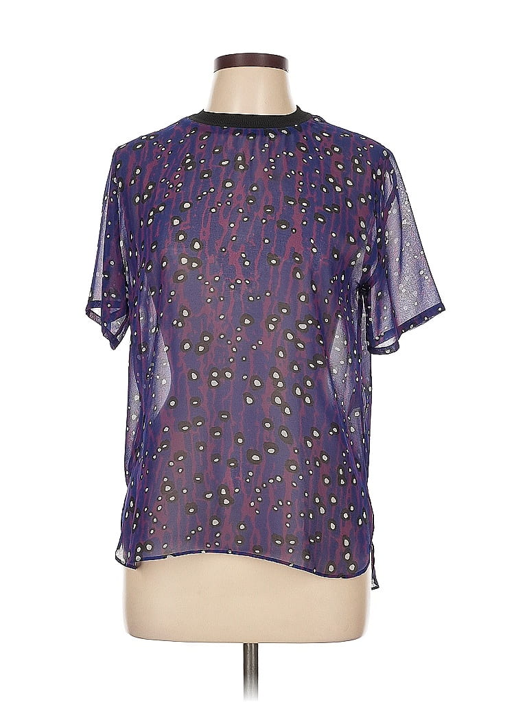 Click to view more detailed imagery on our partner's website Pre-owned Carven Short Sleeve Blouse In Purple