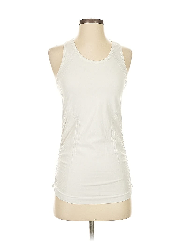 Pre-owned Athleta Active Tank Top In White