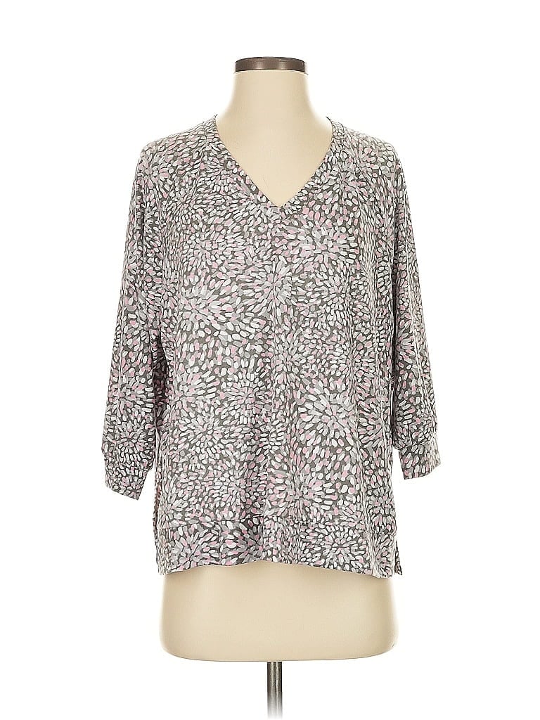 SIMPLY VERA VERA WANG Pre-owned 3/4 Sleeve T-shirt In Gray